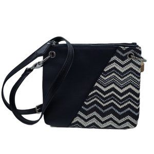 Unbranded Black Twin Crossbody Purse